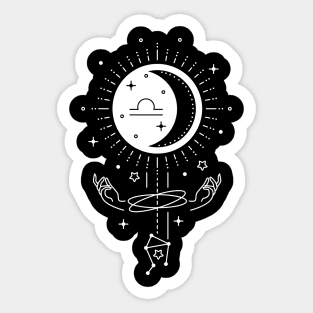 LIBRA Zodiac sign art Sticker